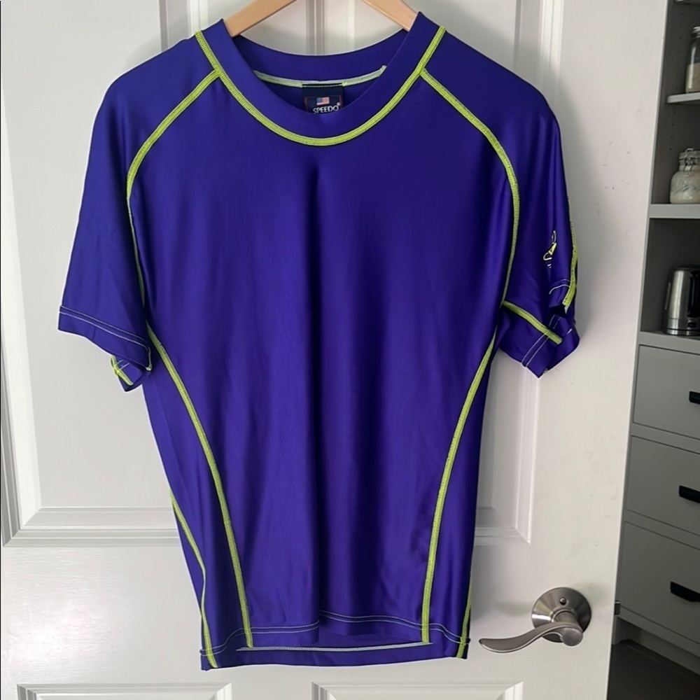 Speedo Men's Blue Rashguard